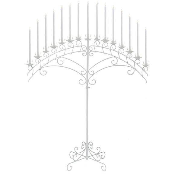 15-Light Fan Floor Candelabra