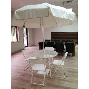 42 Round Patio Umbrella Table