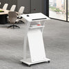 Podium Stand - Wooden w/Wheels