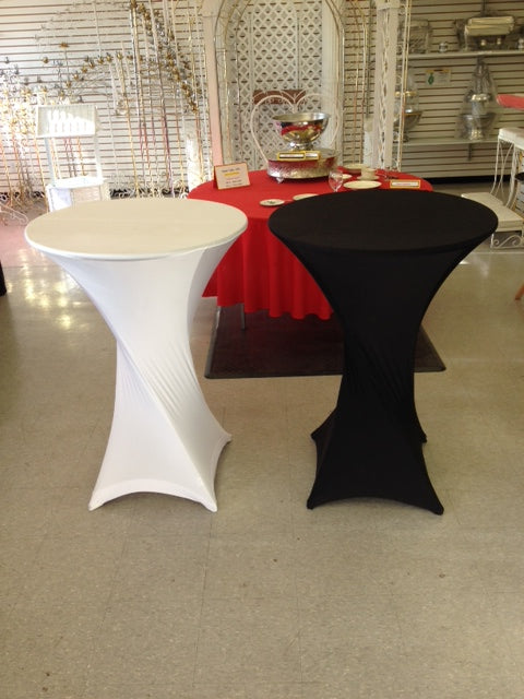 Party and event bar tables on display