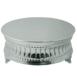 18 Round Nickleplated Cake Stand