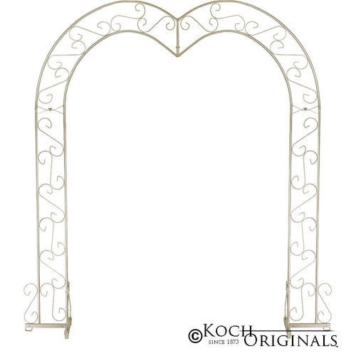 Heart Wedding Arch - Brass