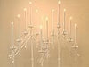 Slant Candelabra in white, gold or nickel