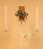 Trinity Candelabra in white, brass or nickel