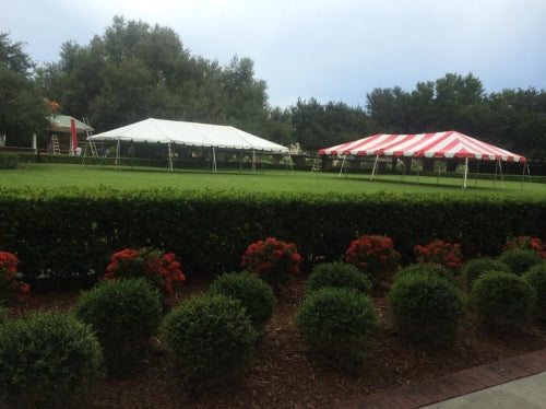 Party and event tents set up