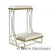 Kneeling Benches in white or nickel