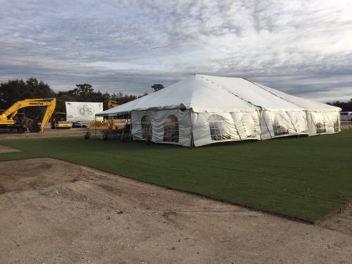 Party and event tent set up