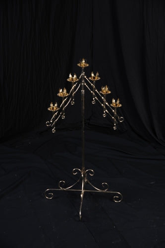 Slant Candelabra in white, gold or nickel