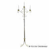 Trinity Candelabra in white, brass or nickel